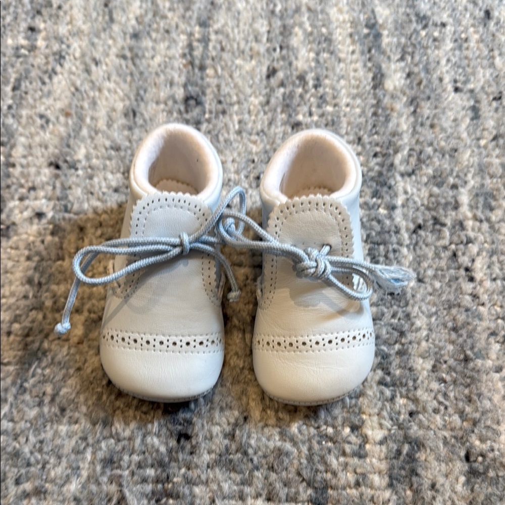 Baby Blue Lace-Up Shoes